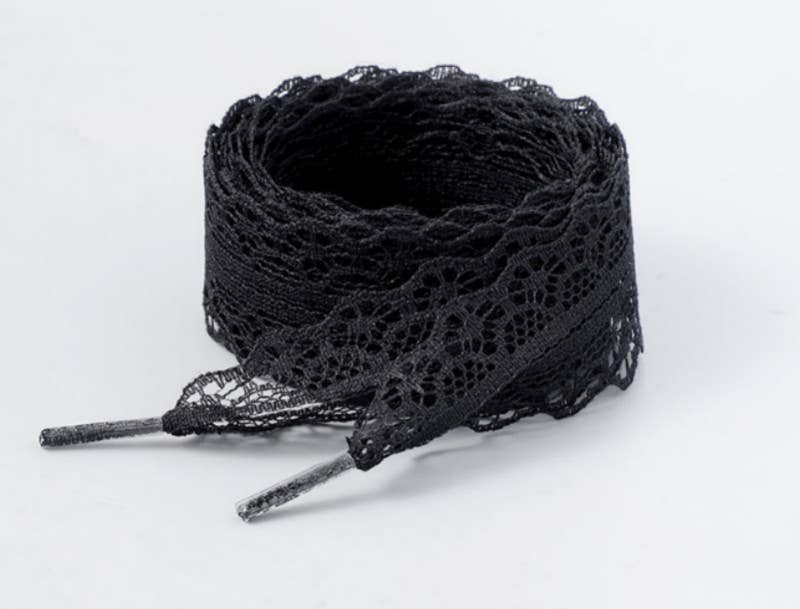 Chantilly Lace Ribbon Bow Pair Shoe Laces