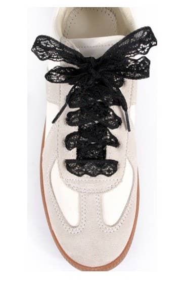 CHANTILLY LACE RIBBON BOW PAIR SHOE LACES | 40SD111