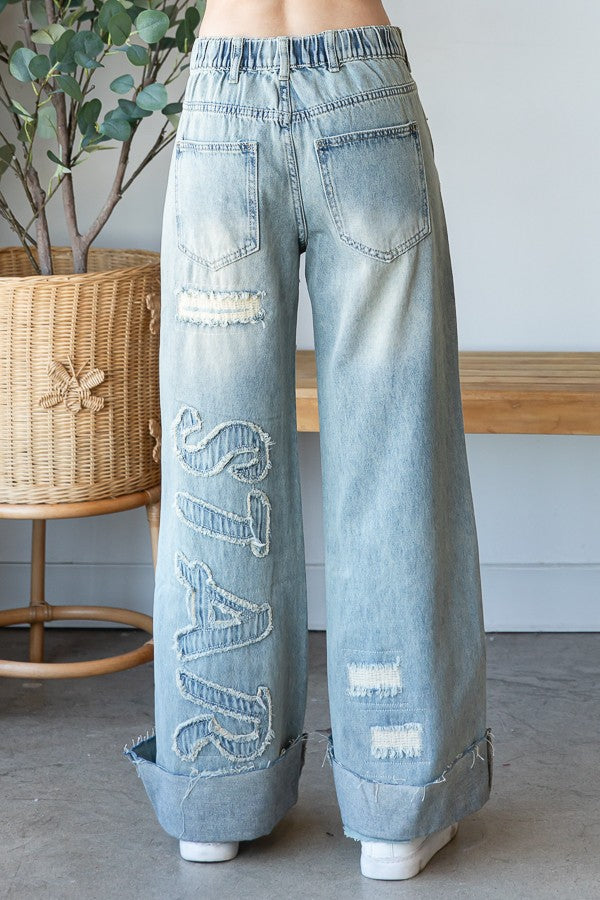 Washed Super Star Jeans