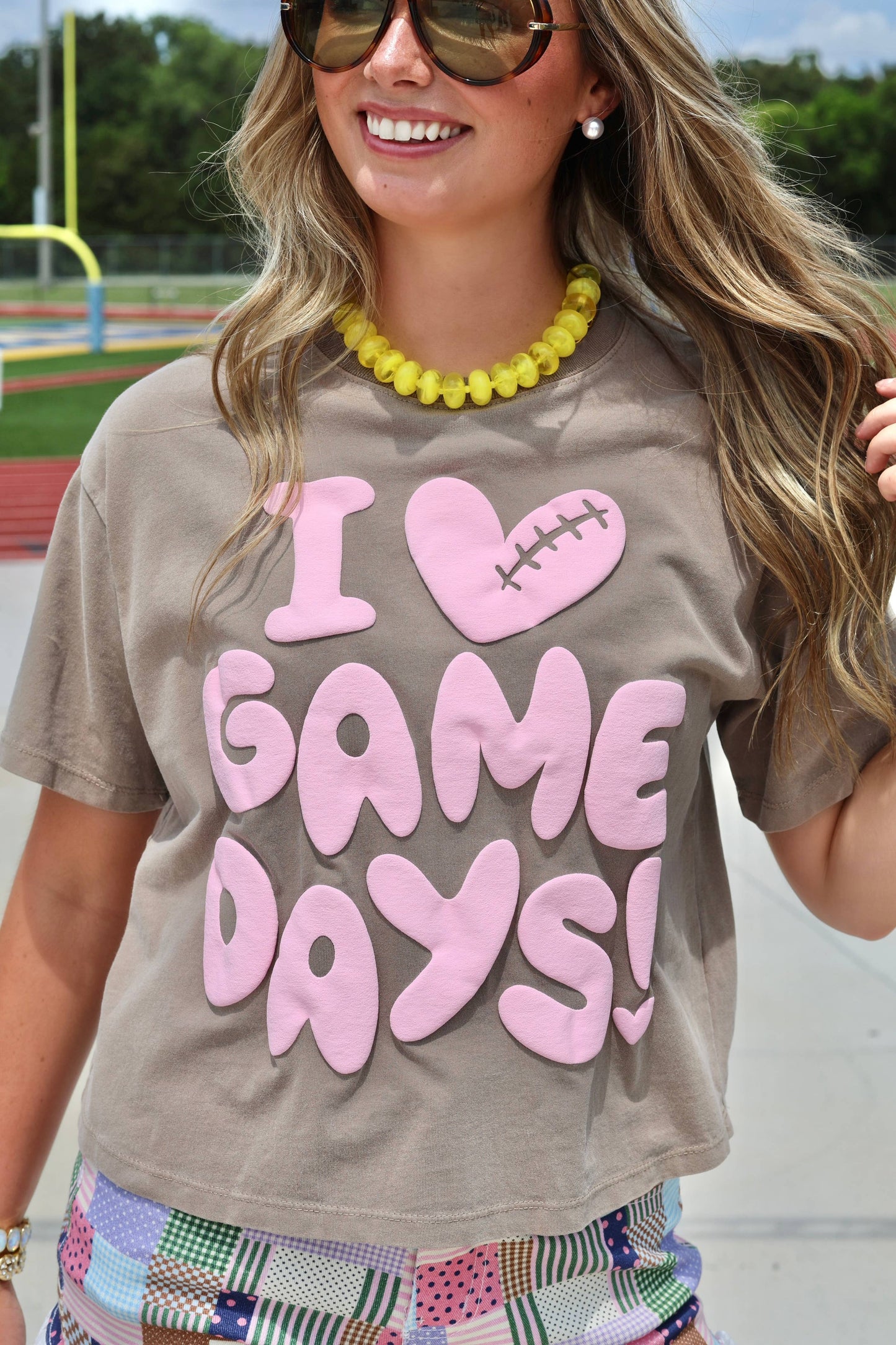 I Heart Gameday Crop Tee