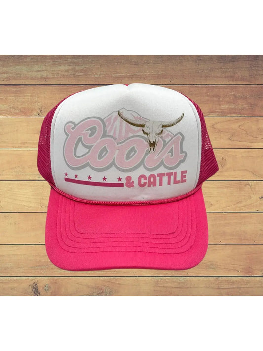 Cattle Pink Trucker Hat