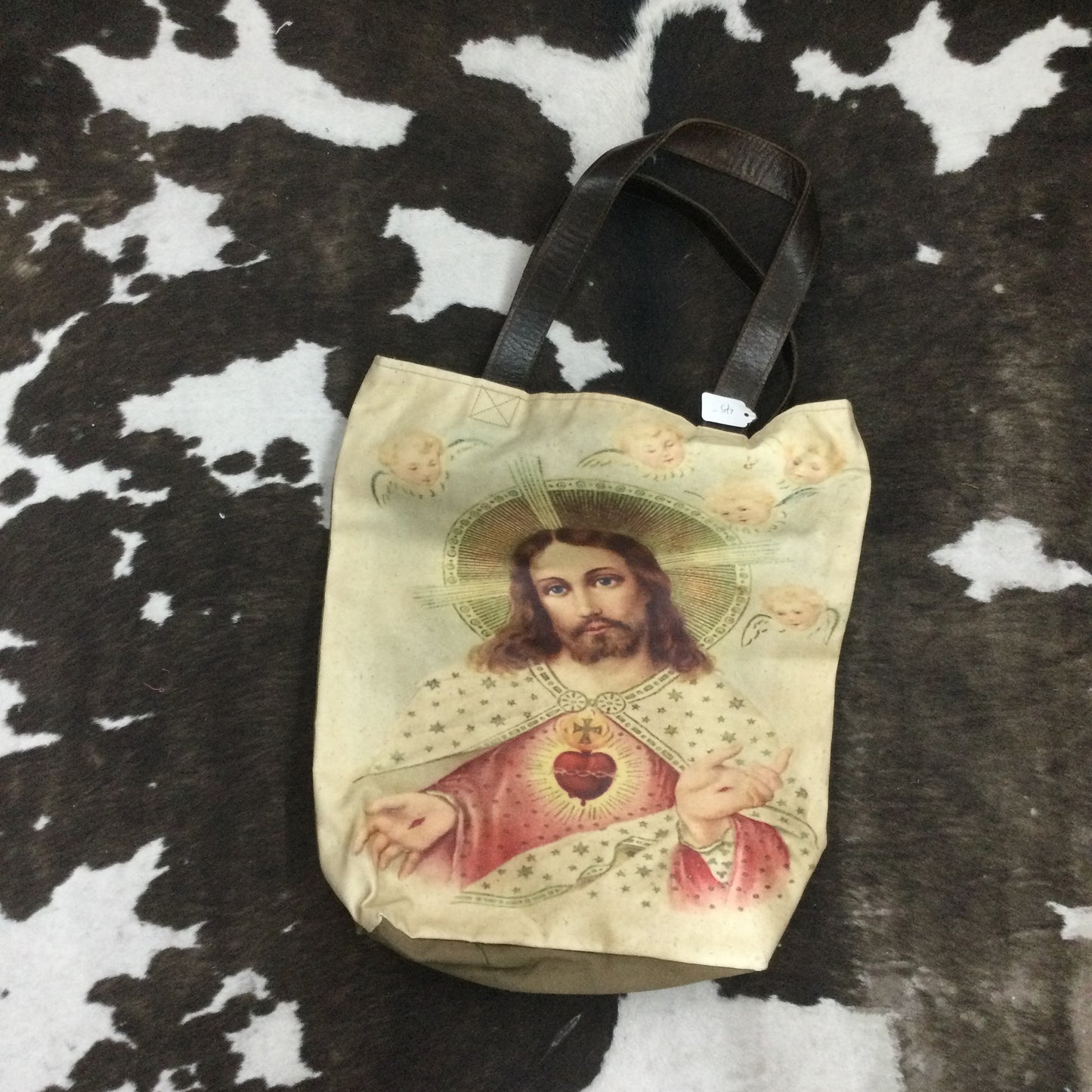 Jesus and Angels Tote Bag