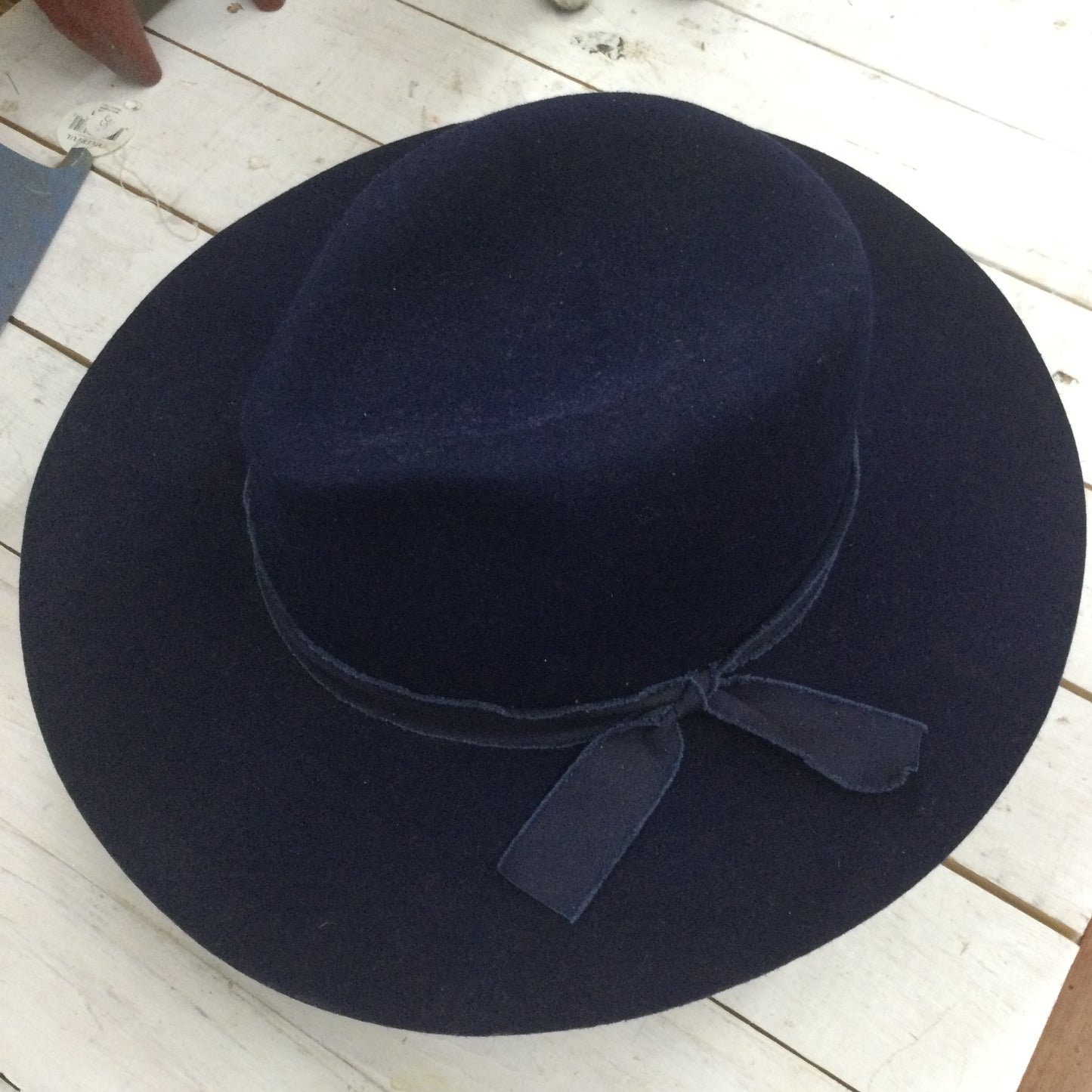 Olive & Pique Wool Felt Panama Hat - Navy