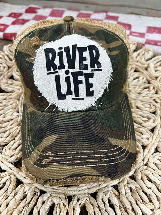 River Life Vintage Ball Cap