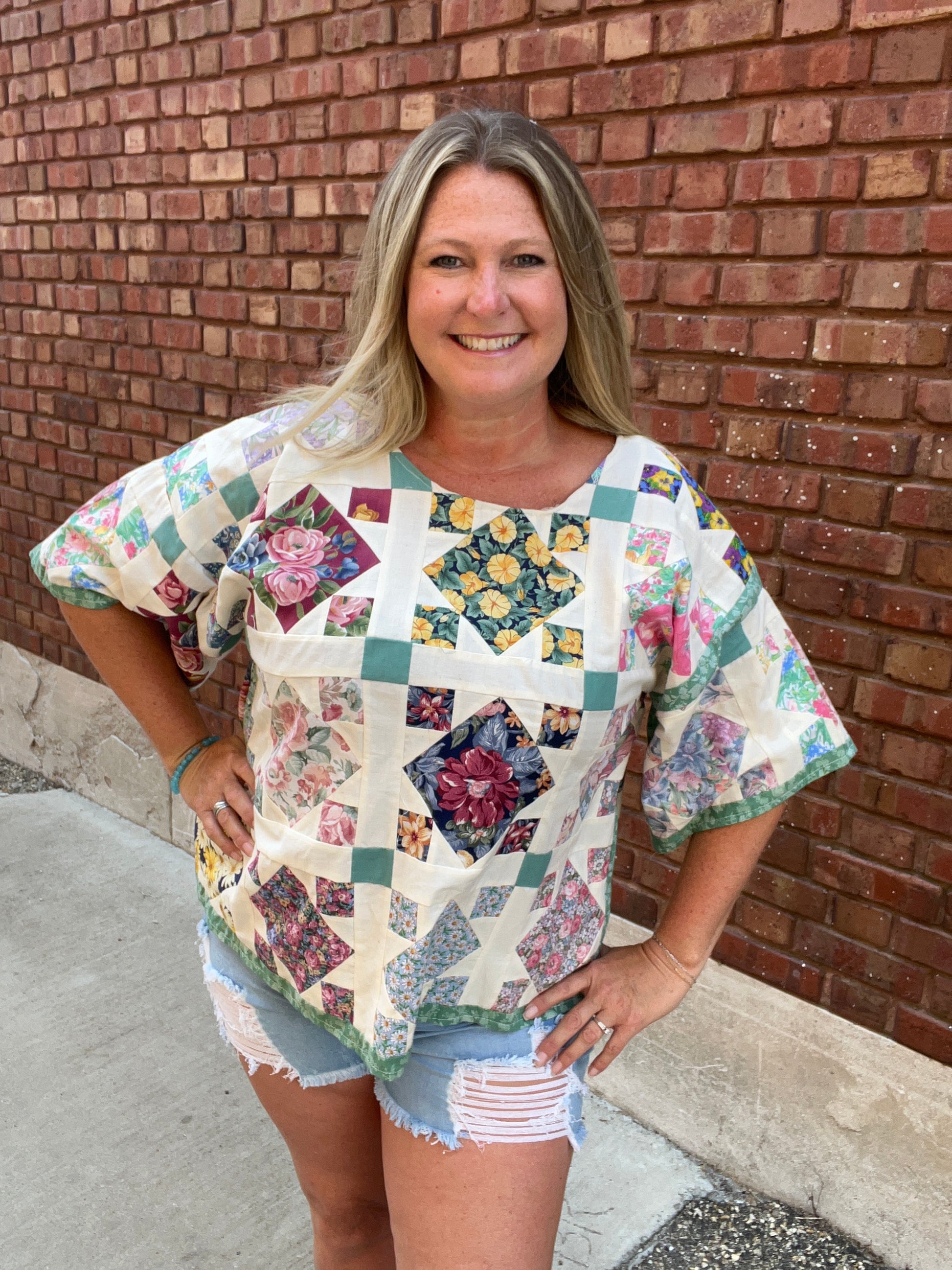 Vintage Quilted Patchwork Lightweight Top – The Society Marketplace