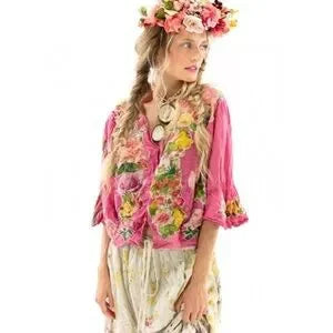 Magnolia Pearl Applique Maelee Blouse - Roza