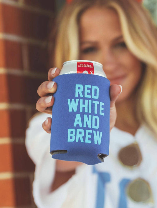 Red White and Brew Drink Sleeve