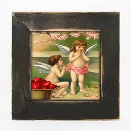 Basket of Hearts - Black Frame Small