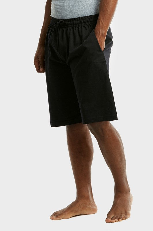 Men's Cotton Leisure Shorts - Black