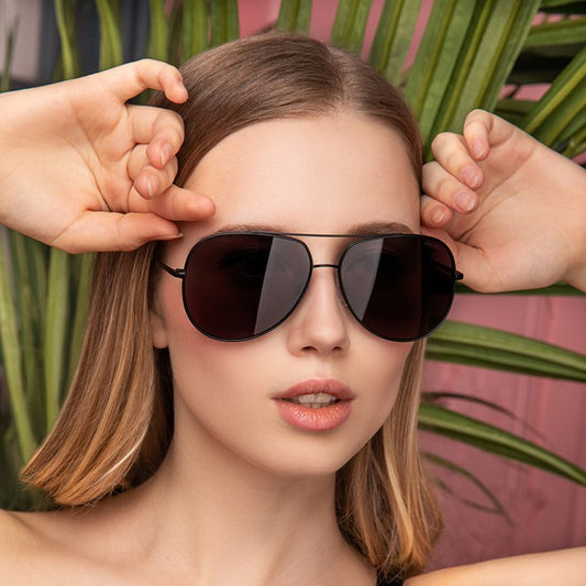 Max Polarized Black Aviator Sunglasses by FREYRS