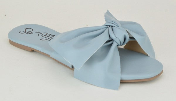 Big Bow Sandals - Blue