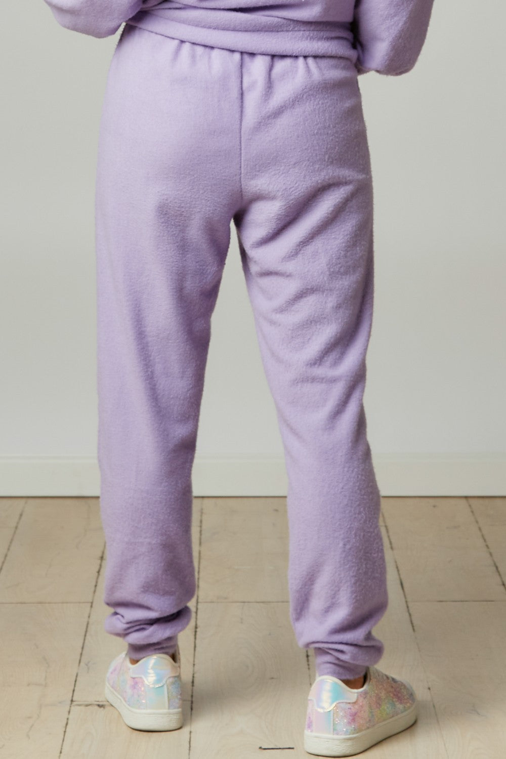 Comfy Knit Joggers - Lavender