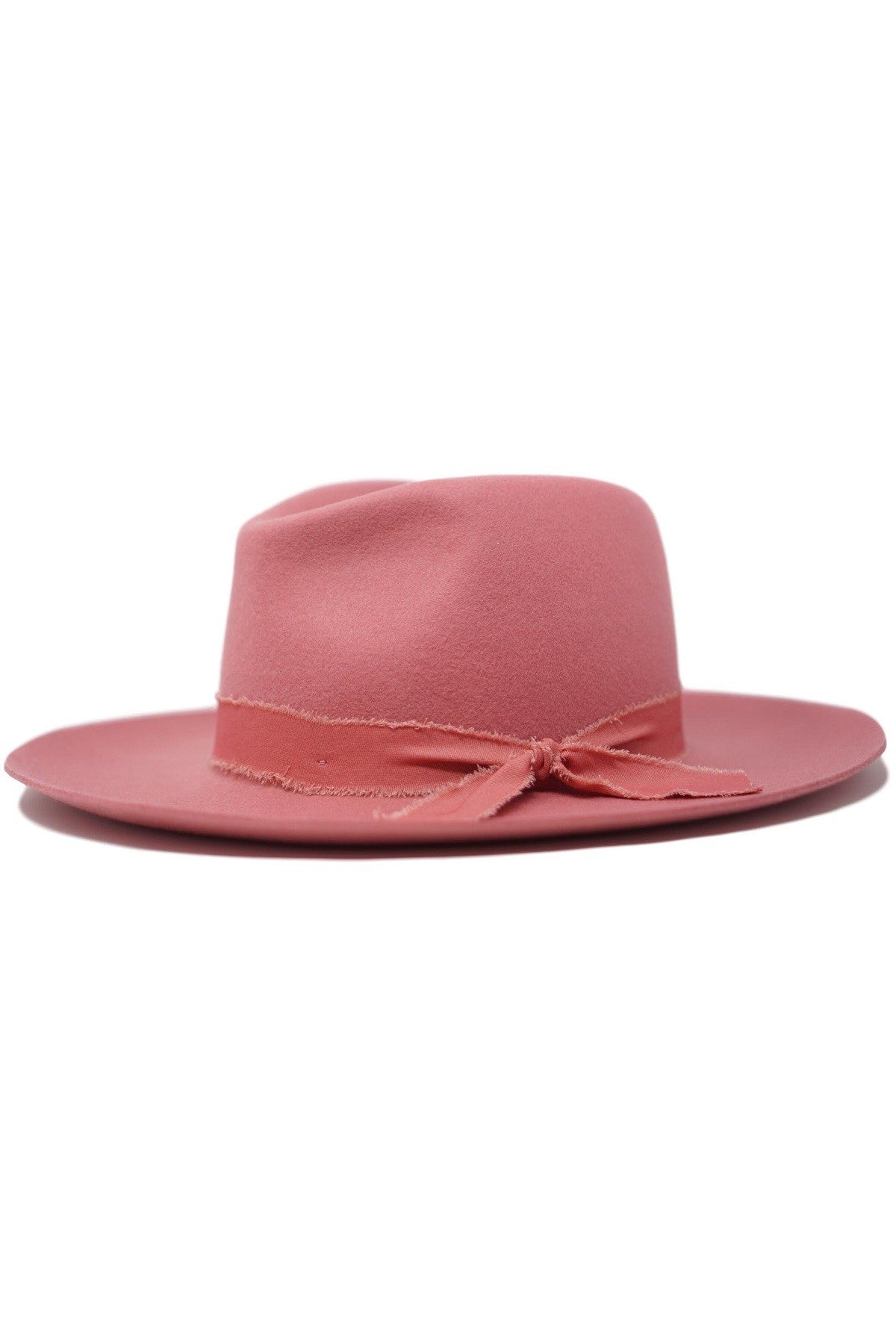Olive & Pique Wool Felt Panama Hat - Blush
