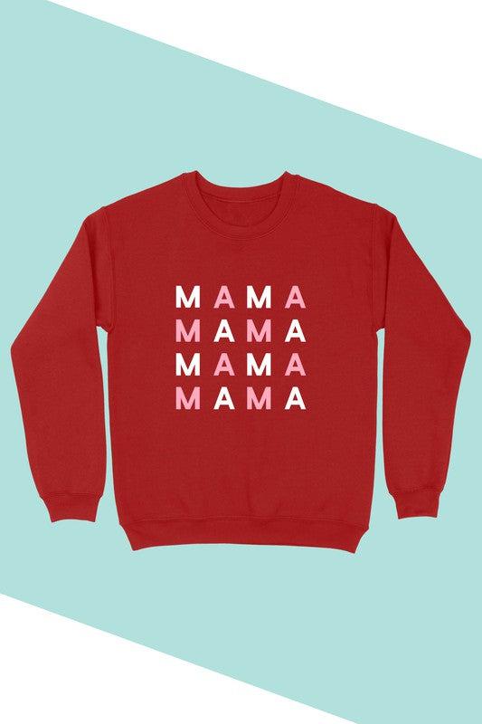 Mama Graphic Sweatshirt - Red