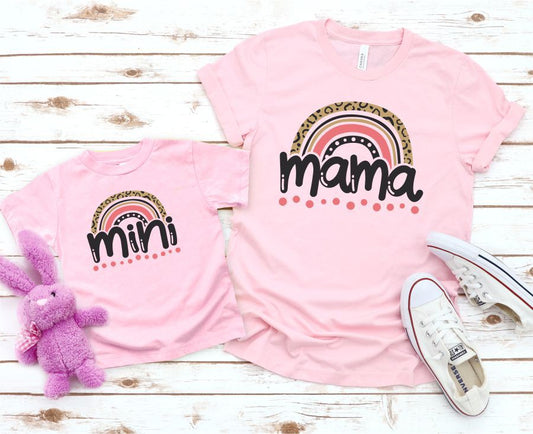 Mama & Mini Rainbow Graphic Tee