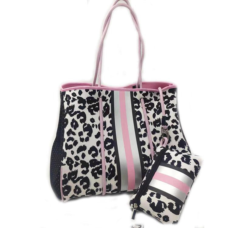 Gorgeous Neoprene Bag - Pink Leopard