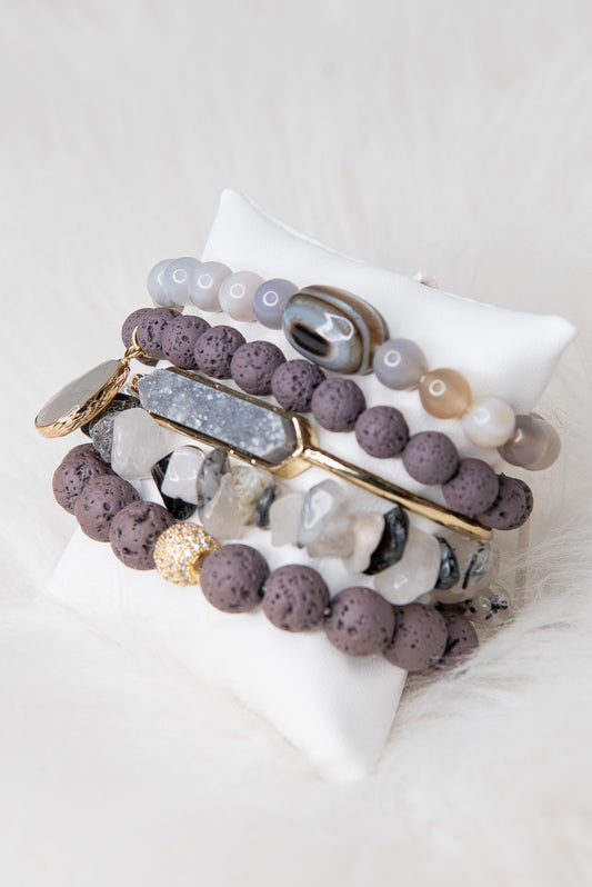 Ghana Bracelet Set - Smokey Hue