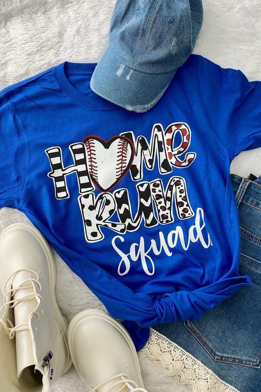 Home Run Squad Graphic Tee - Royal Blue