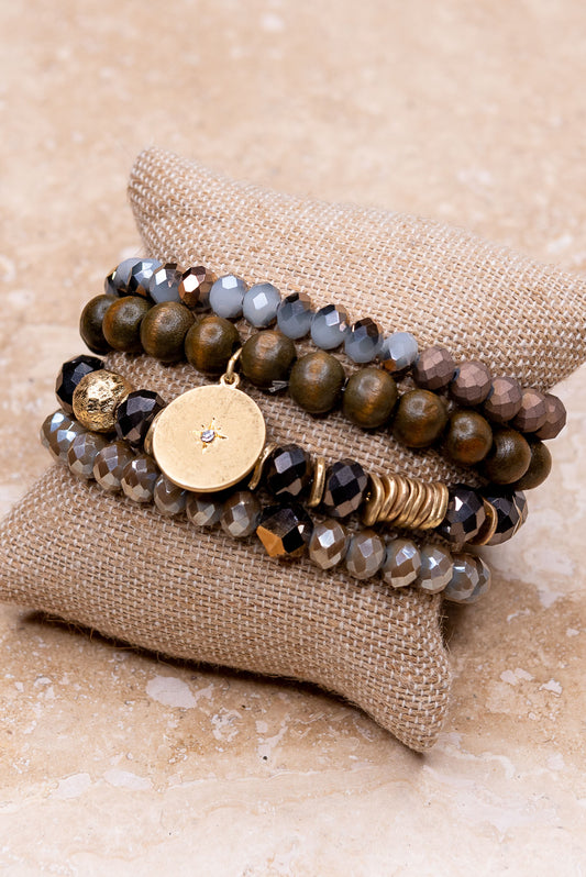 Flo Bracelet Set - Brown