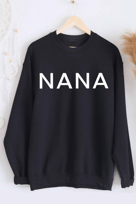 Nana Graphic Sweatshirt - Black