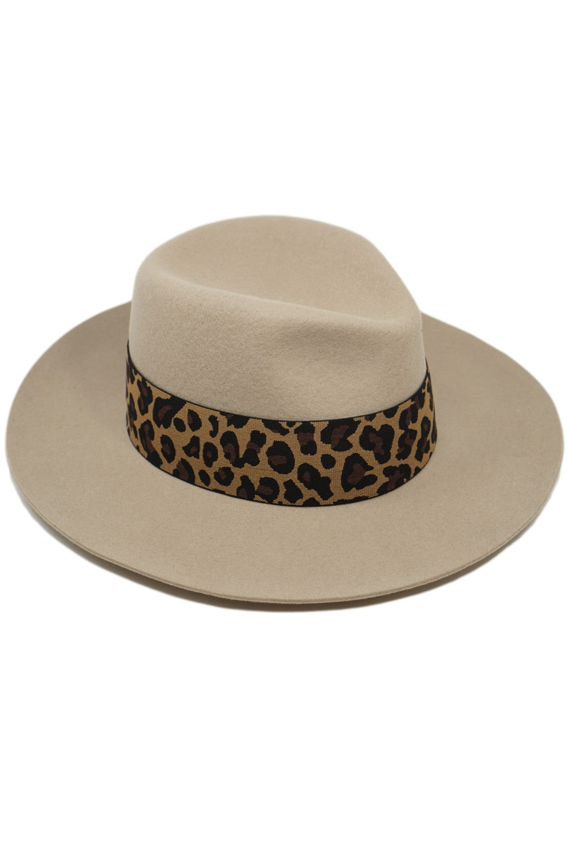 Olive & Pique Wool Felt Rancher Hat - Beige