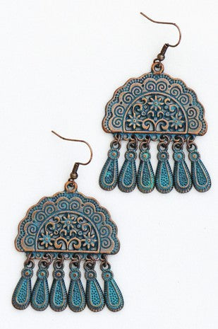 Boho Metal Drop Earrings