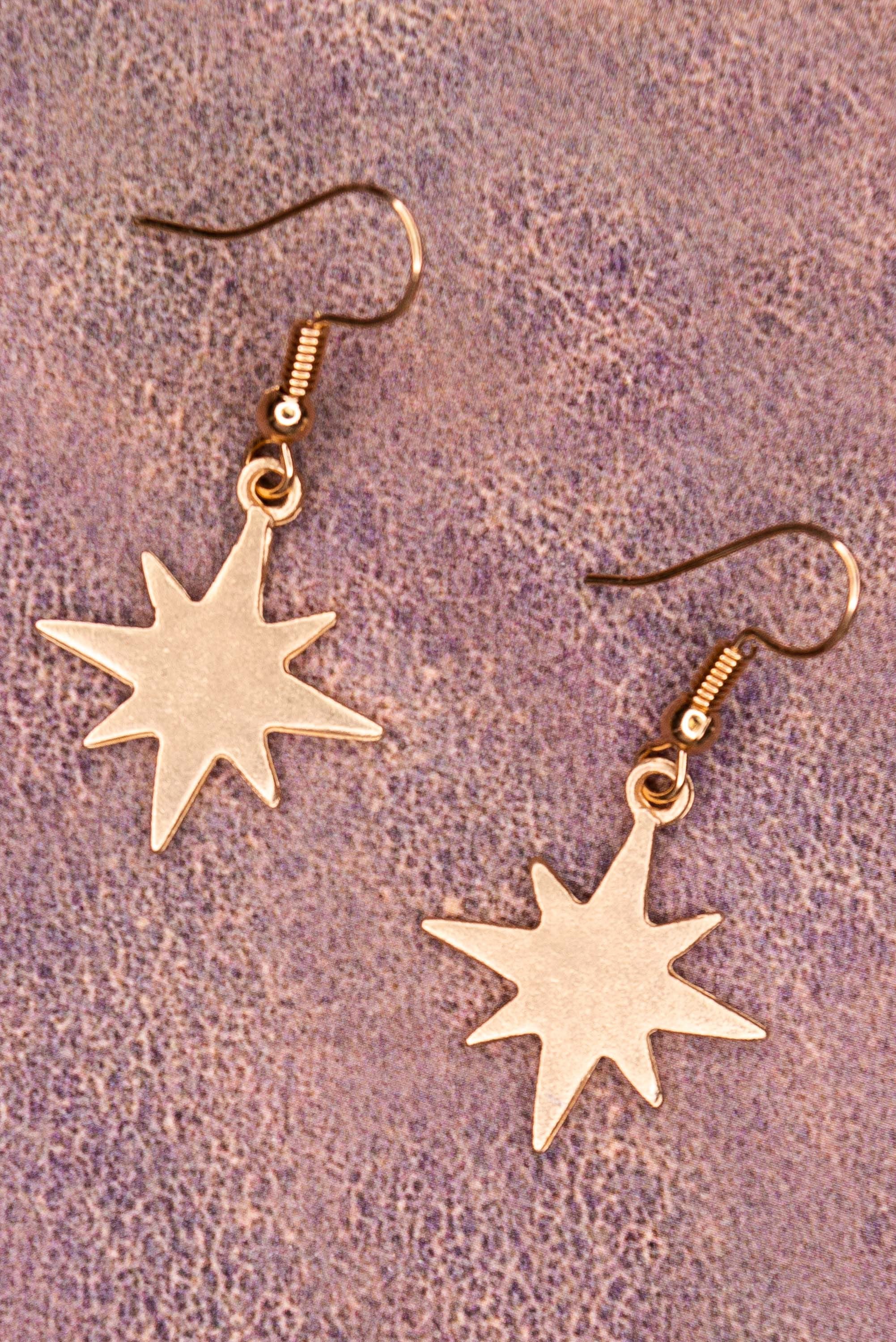 8 point star deals earrings