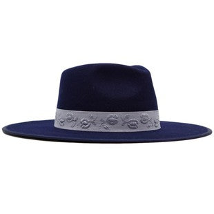 Olive & Pique Jackson Wool Felt Rancher Hat - Navy