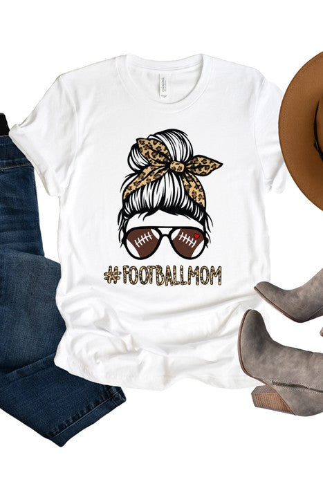 Hashtag Football Mom Graphic Tee