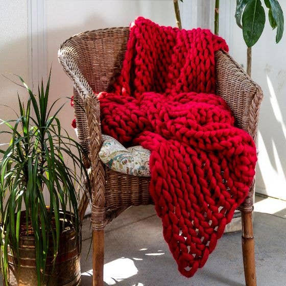 Chunky Knit Throw