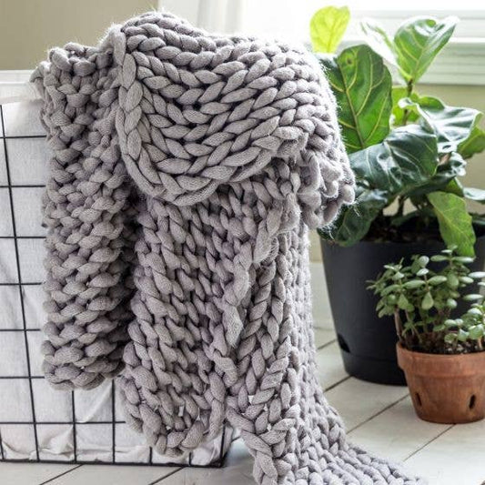 Chunky Knit Throw