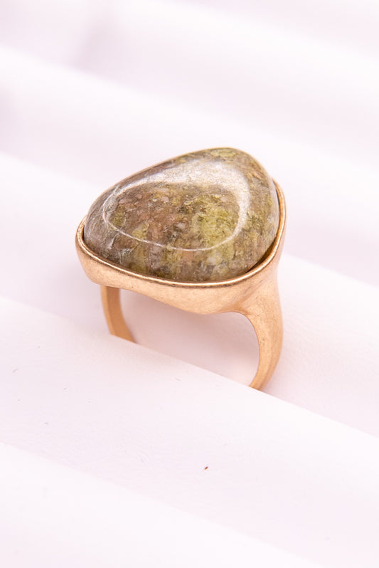 Libby Stone Ring - Green