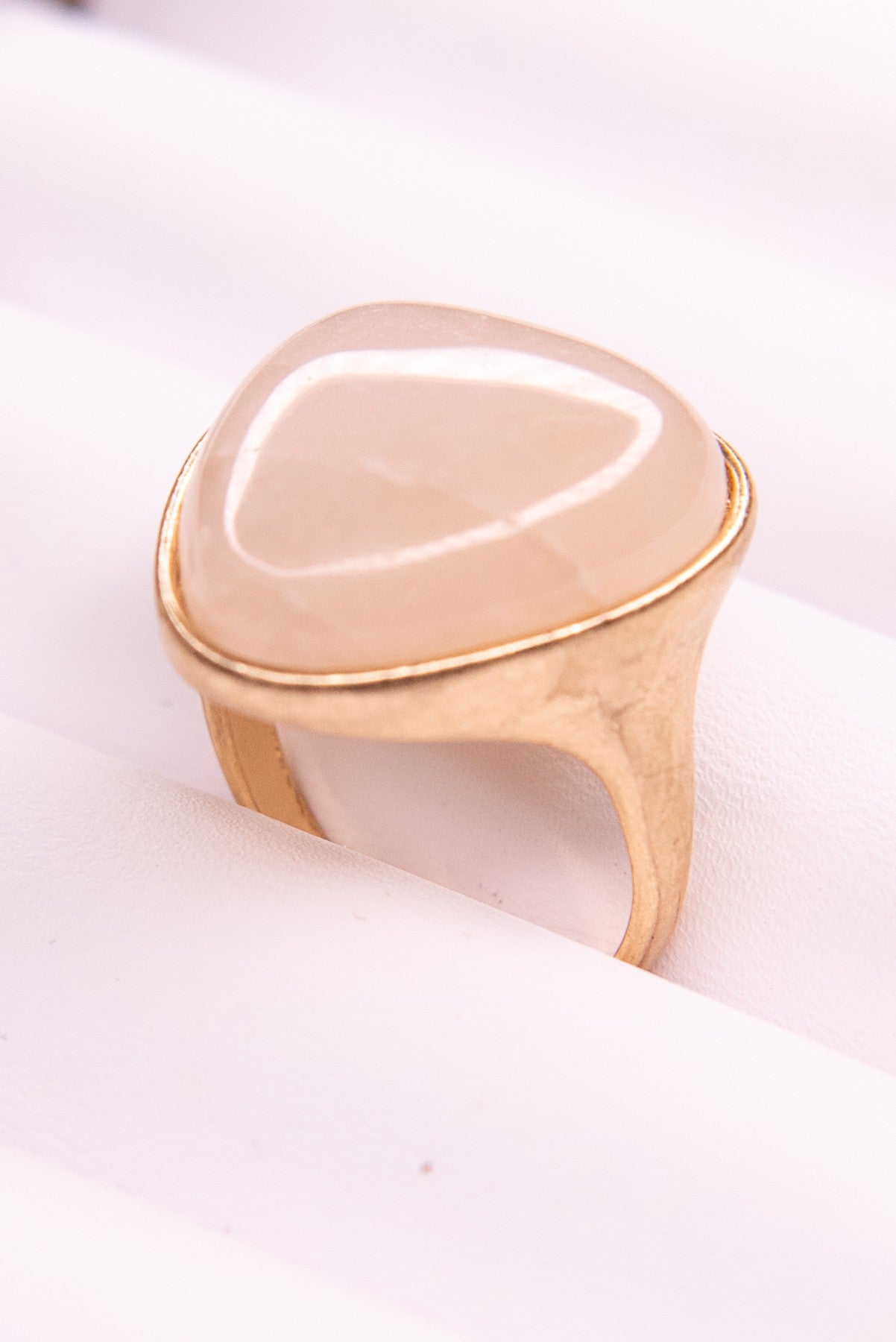 Libby Stone Ring - Rose Quartz