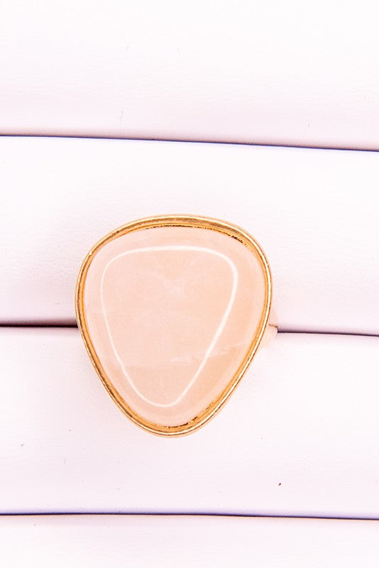 Libby Stone Ring - Rose Quartz