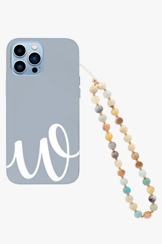 Semi Precious Stone Phone Strap / Phone Charm