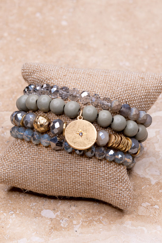 Flo Bracelet Set - Grey