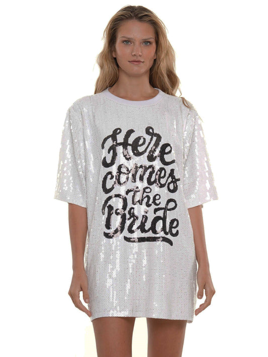 Here Comes the Bride Sequin Dress