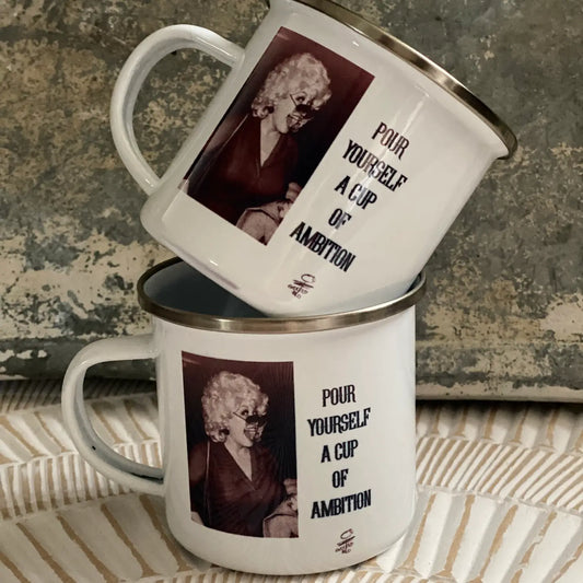 Dolly Cup of Ambition Metal Coffee Mug