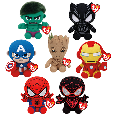 Ty Beanie Marvel Beanie Babies