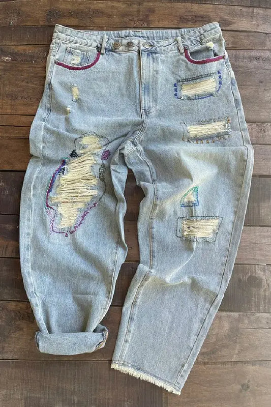 Jaded Gypsy Mixed Up Jeans