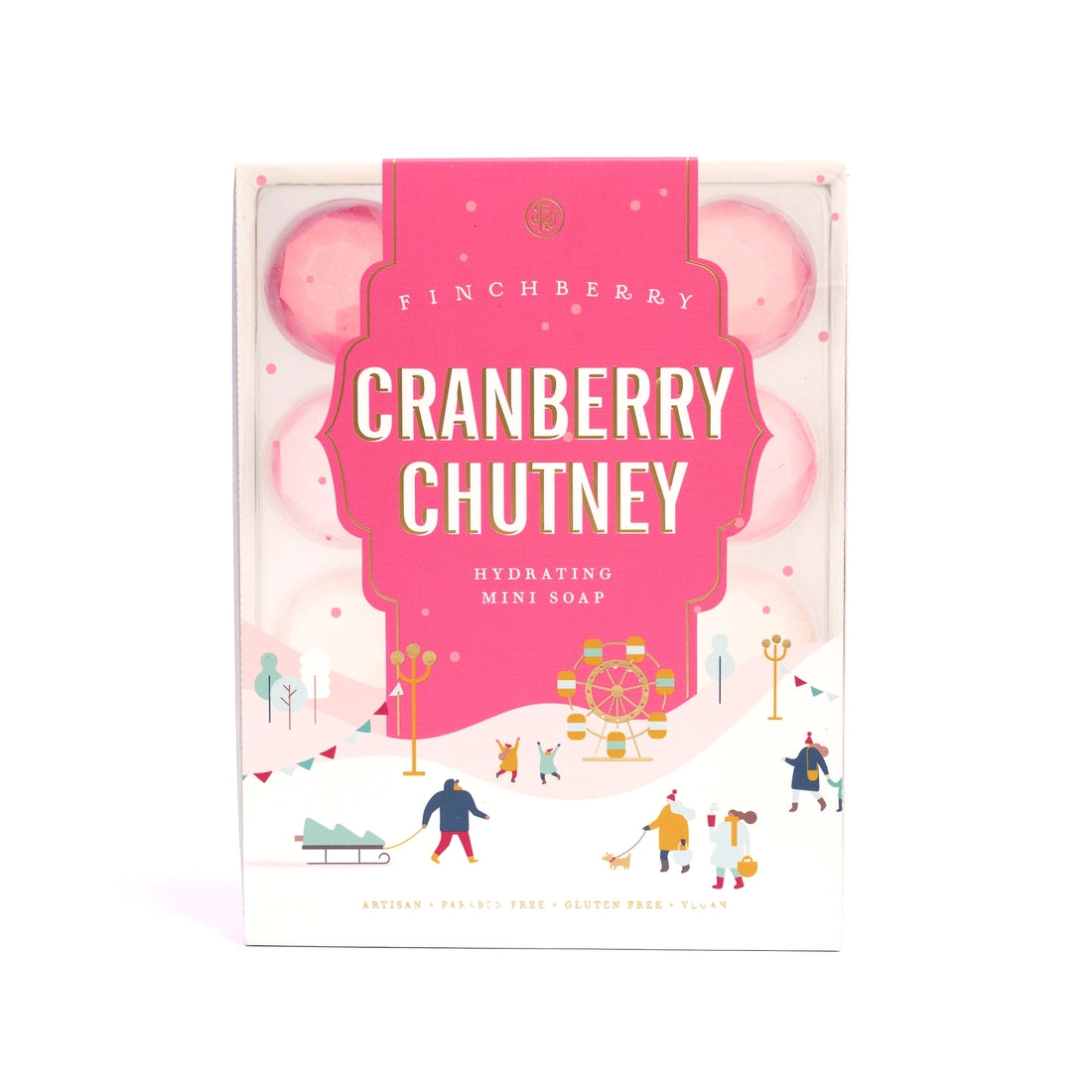 FinchBerry Mini Soaps - Cranberry Chutney