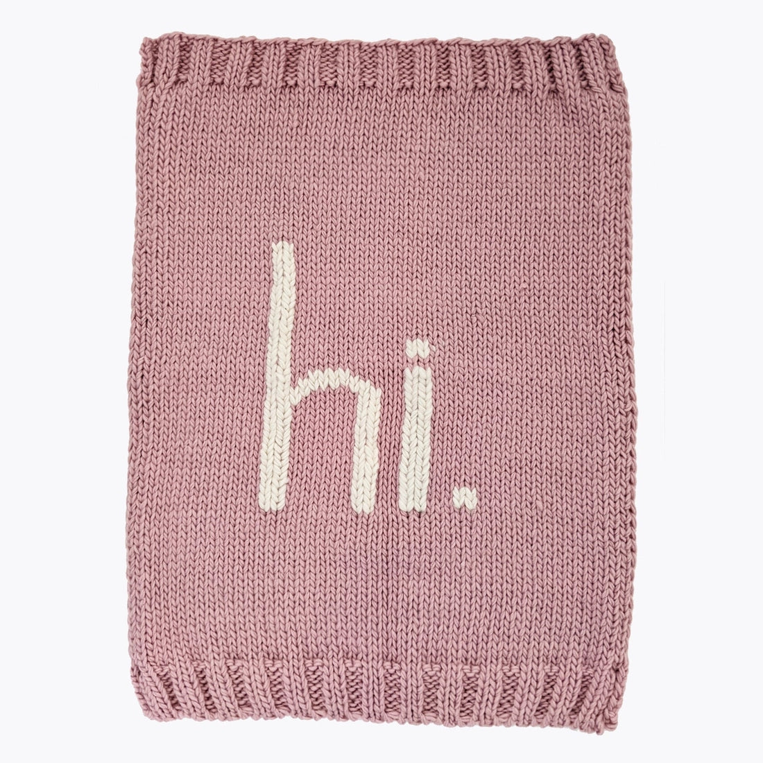 hi. Hand Knit Baby Blanket Rosy Pink Ships