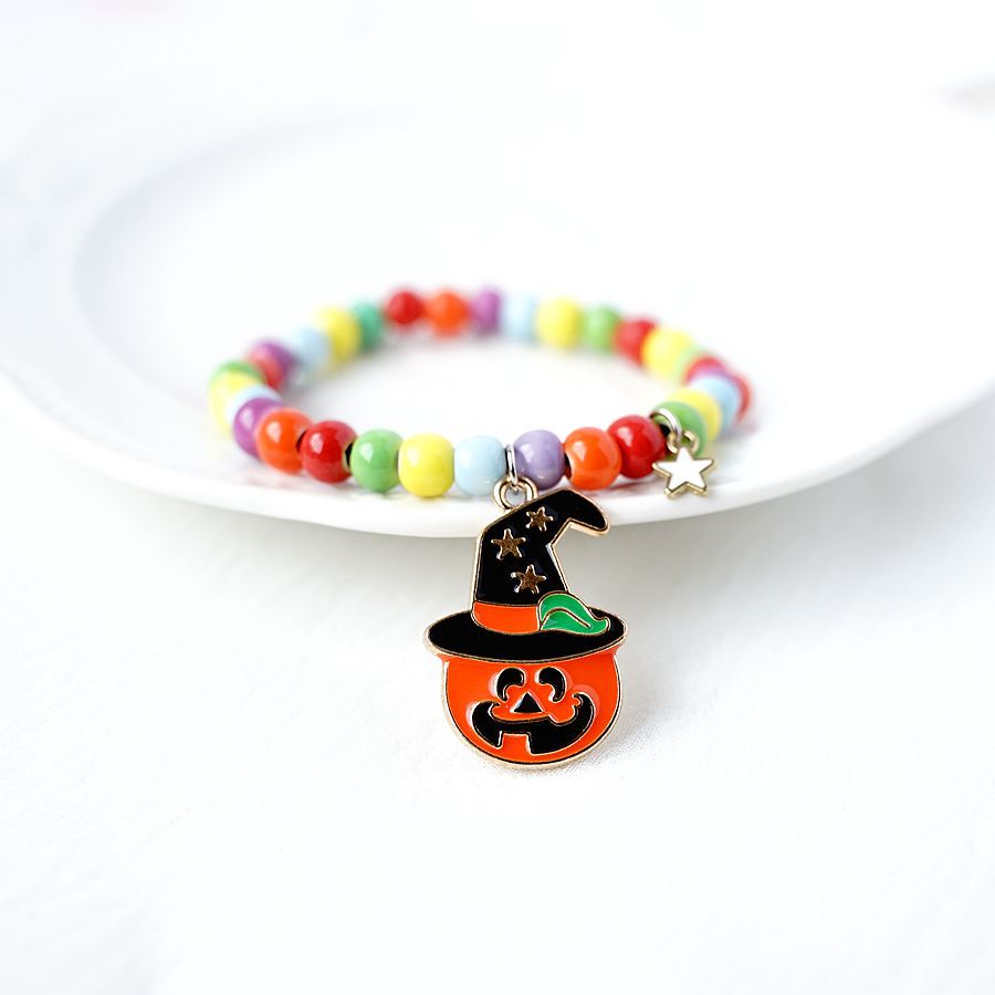 Halloween Colorful Ceramic Bracelet - Pumpkin
