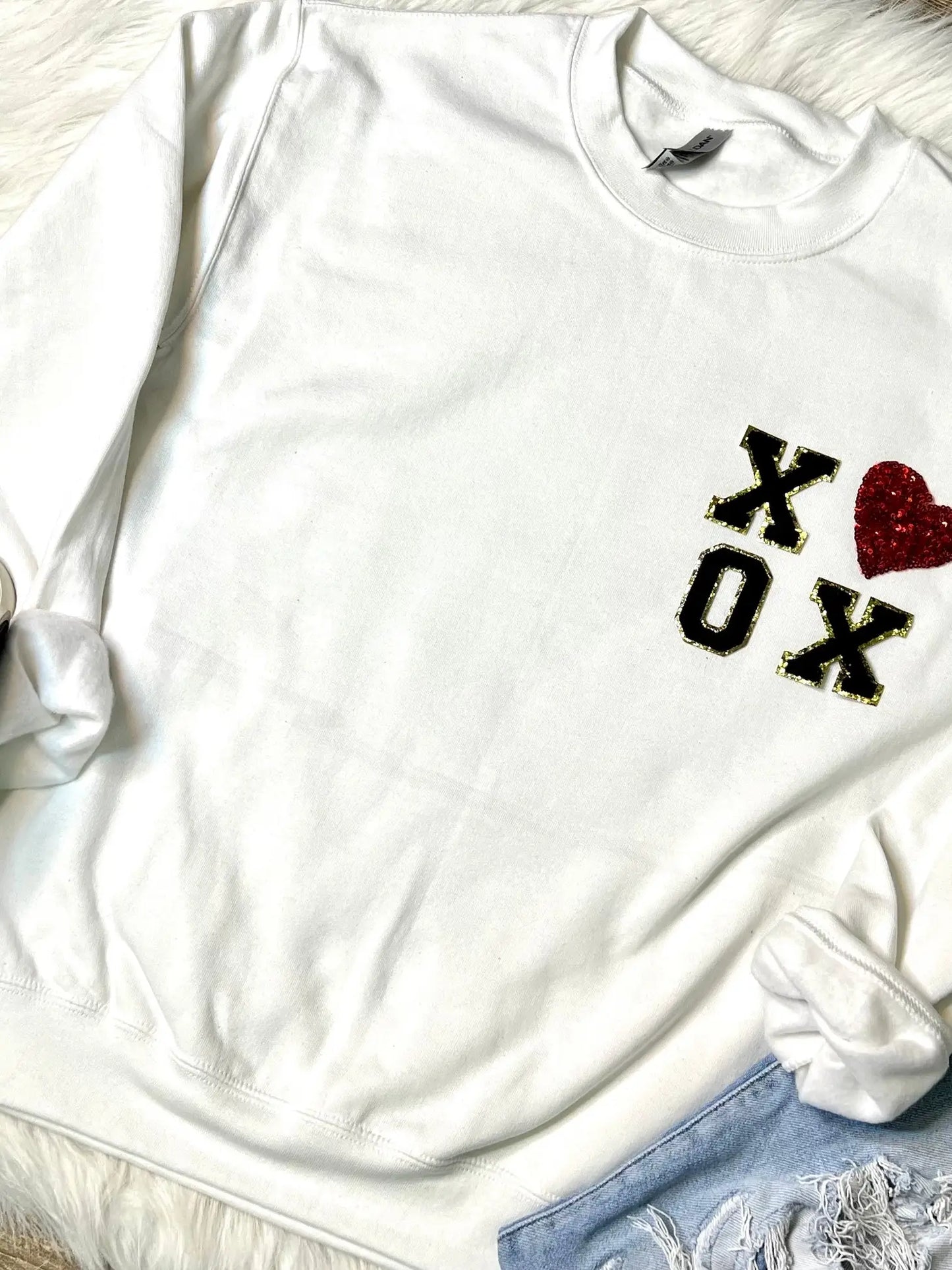XOXO Pocket Patch Sweatshirt