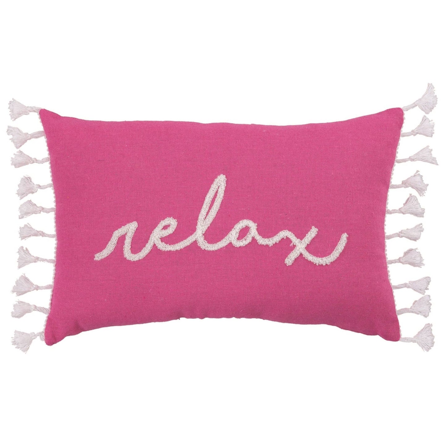 Pink Spring Lumbar Relax Color Block Pillow