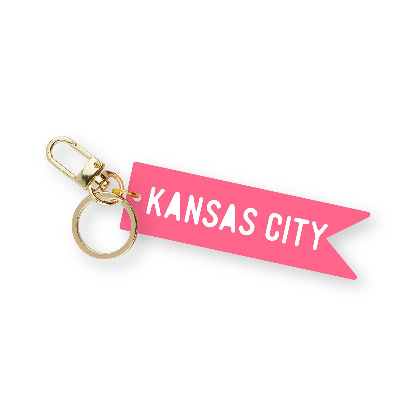 Kansas City Banner Key Chain