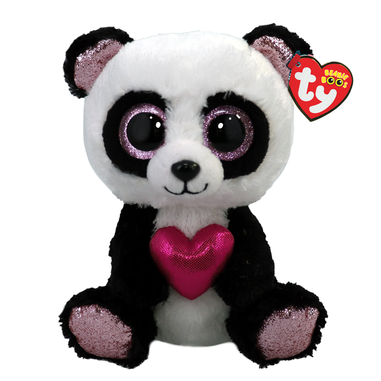 Ty Beanie Boo Esme Panda with Heart
