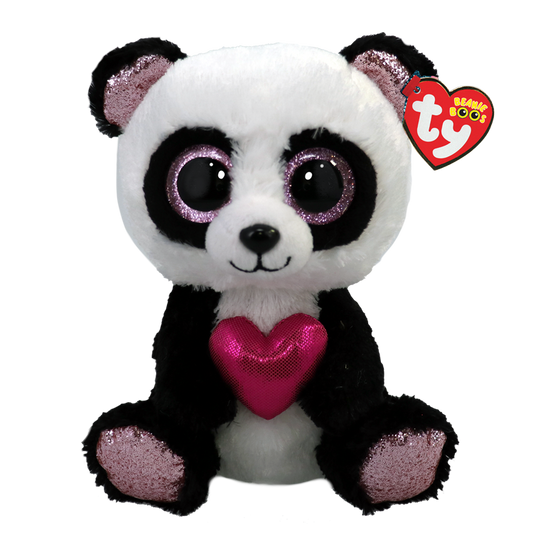 Ty Beanie Boo Esme Panda with Heart