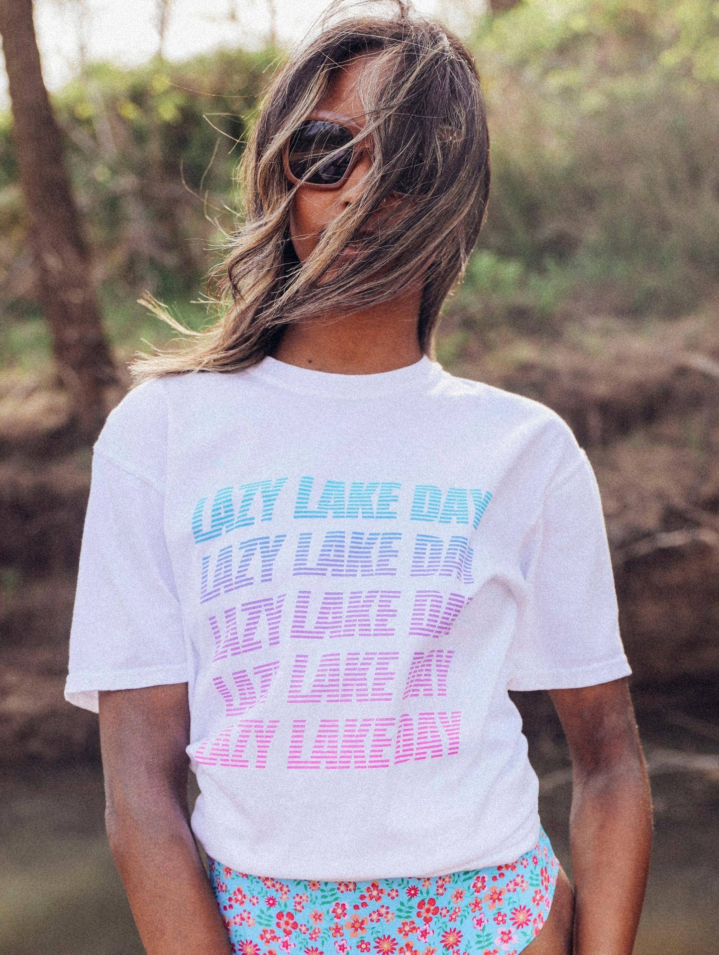 Lazy Lake Day Graphic Tee