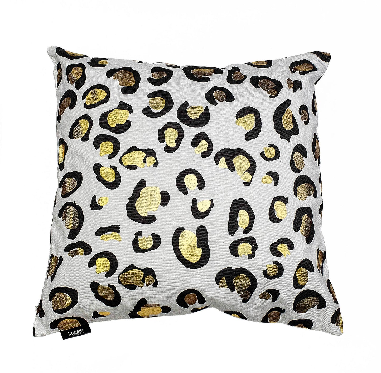Metallic Leopard Decorative Pillow